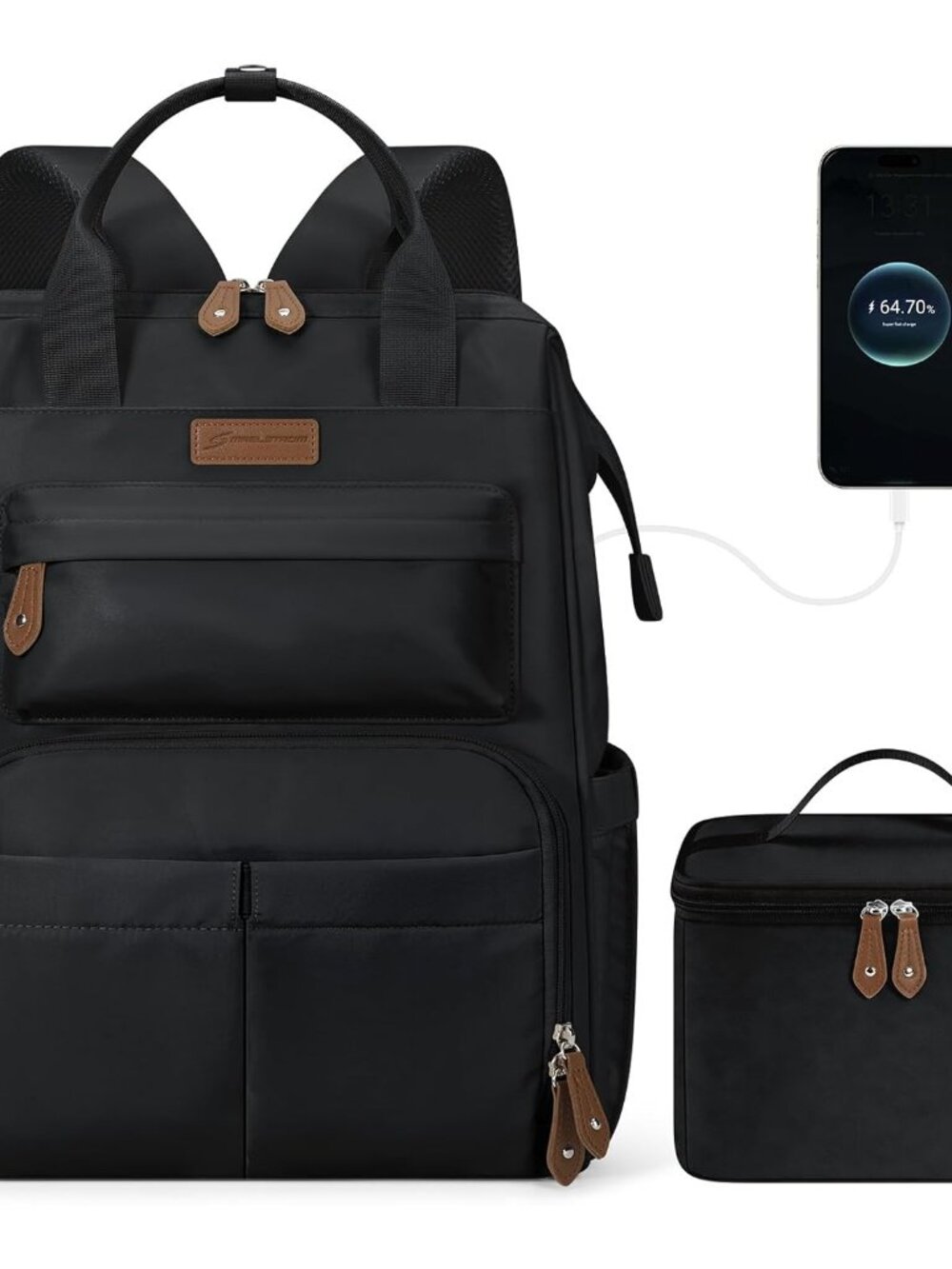 Travel Backpack for Women Men,Laptop Backpack Fits 15.6-17.3 Inch Laptop, Nurse/